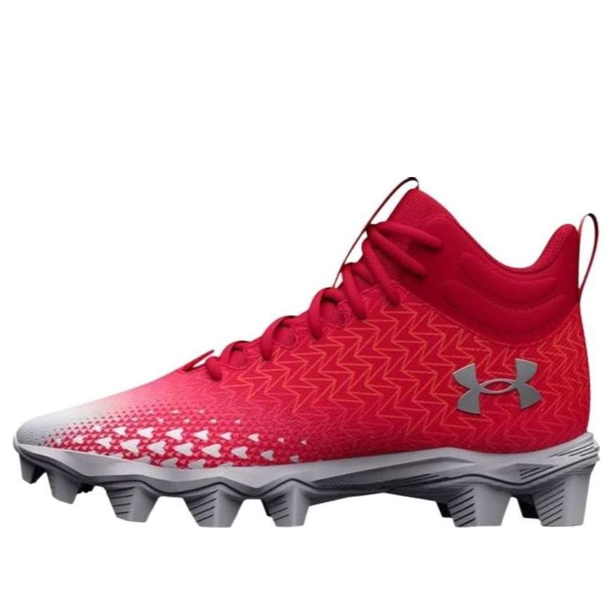(GS) Under Armour Spotlight Franchise 3.0 RM Football Cleats 'Red White' 3026344-600 sold by KicksCrew