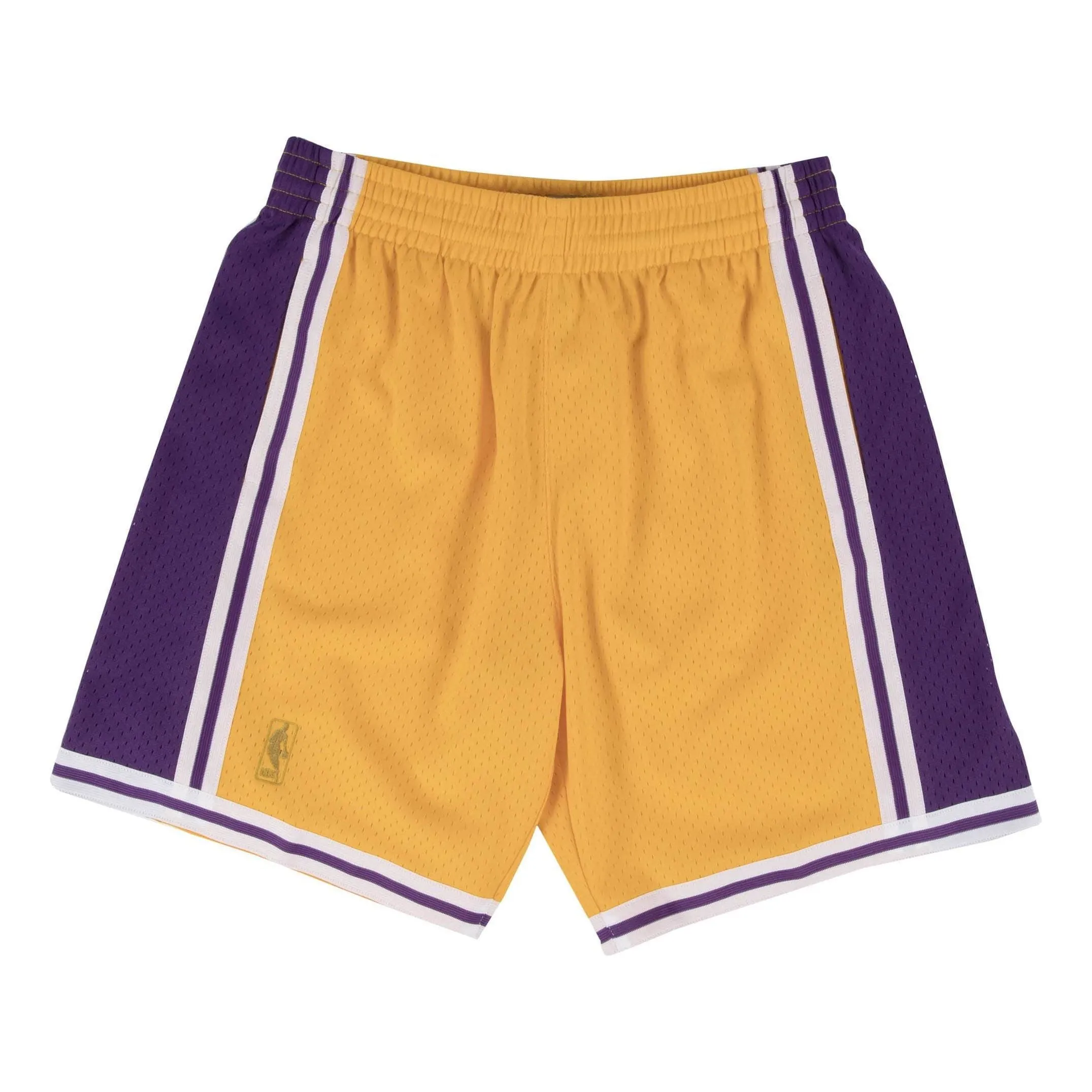 Mitchell & Ness x NBA Los Angeles Lakers 1996-97 Road Swingman Shorts 'Yellow' 540B-302-7LALQPV sold by KicksCrew
