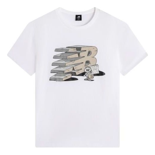 New Balance 3D Logo T-Shirt 'White' AMT21568-WT sold by KicksCrew