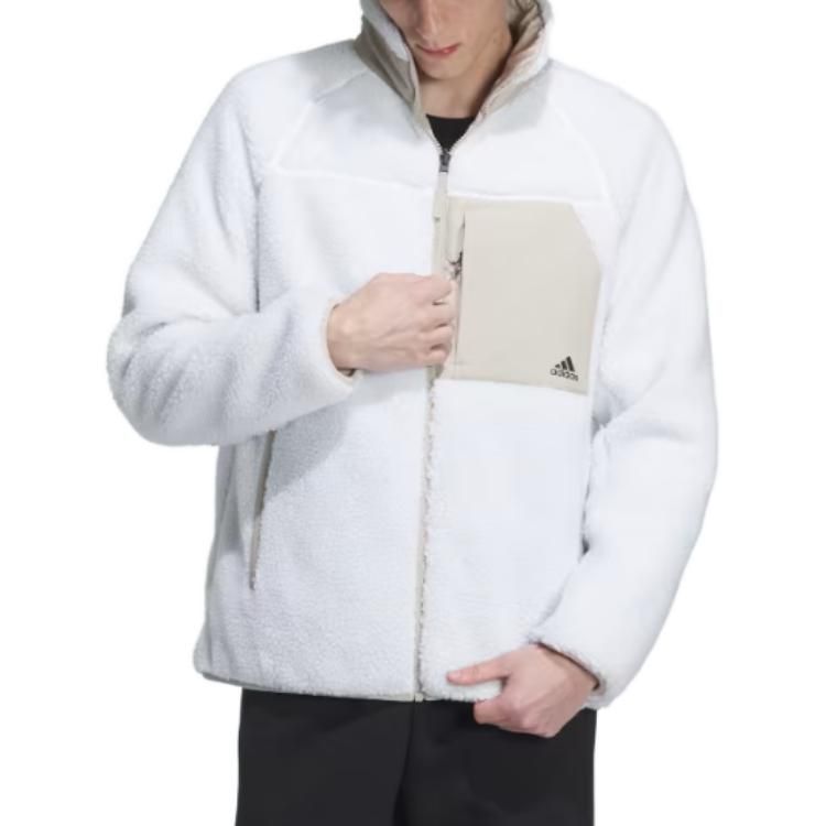 adidas Sherpa Reversible Padded Jacket 'White Beige' IT8710 sold by KicksCrew product image thumbnail 3