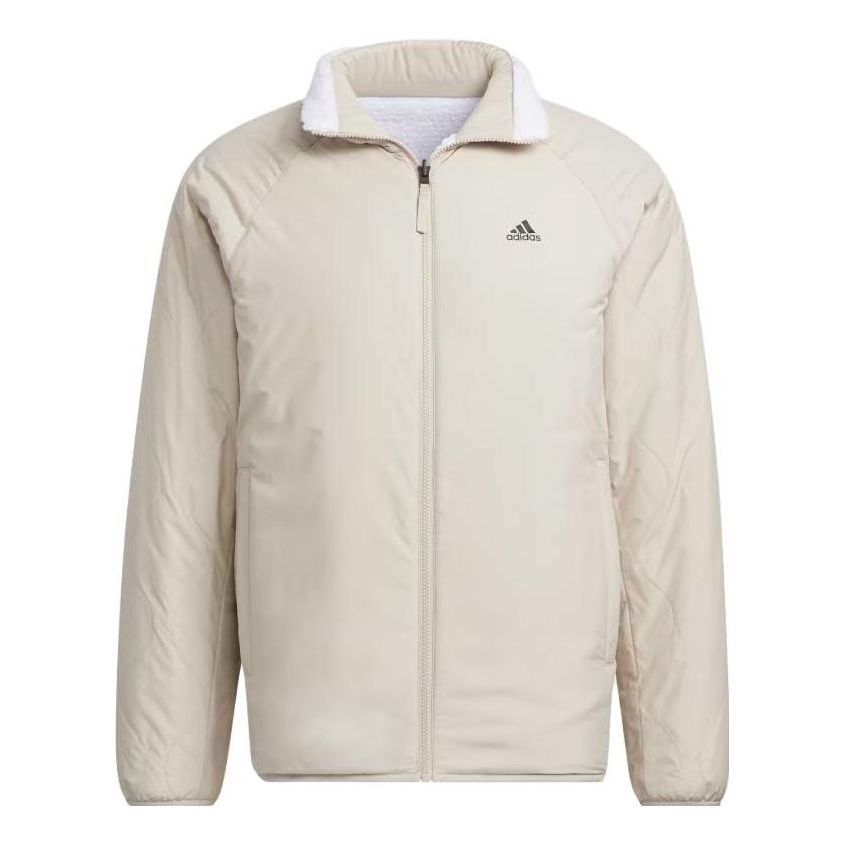 adidas Sherpa Reversible Padded Jacket 'White Beige' IT8710 sold by KicksCrew