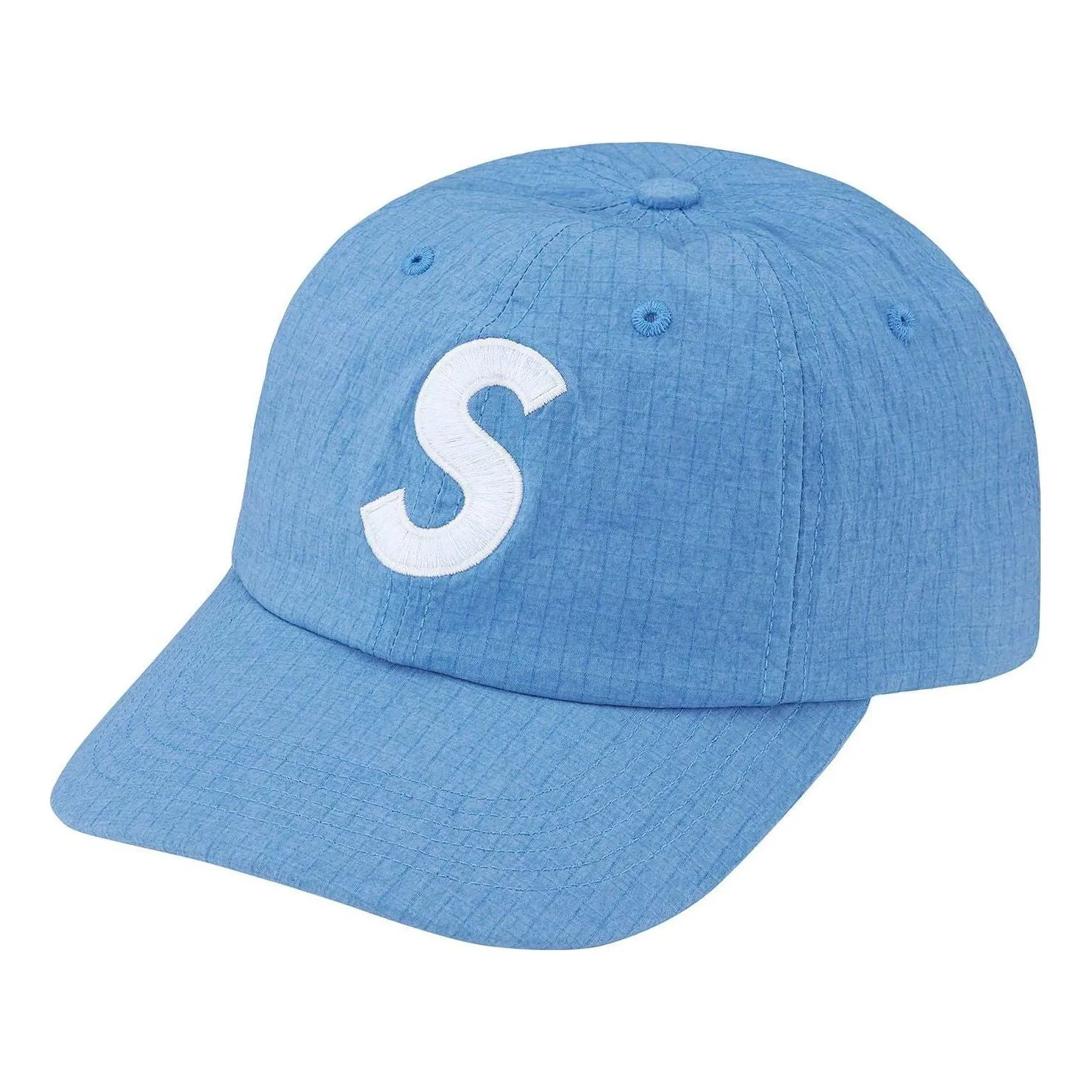 Supreme Cordura Ripstop S Logo 6-Panel 'Teal White' SUP-SS23-2224 sold by KicksCrew