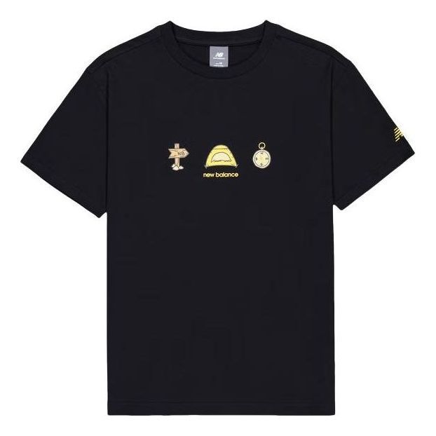 New Balance Camp Graphic T-Shirts 'Black' AMT41360-BK sold by KicksCrew