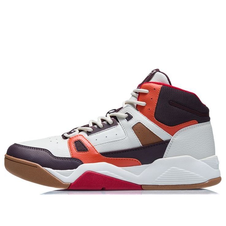 Li-Ning Basketball Shoes 'White Black Red' AGBR083-5 sold by KicksCrew