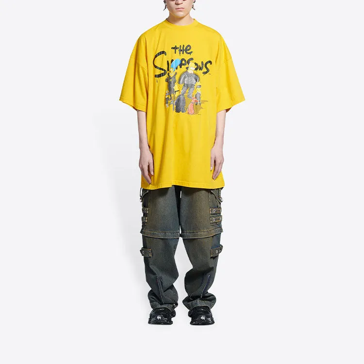 Balenciaga x THE SIMPSONS Oversized Cotton T-Shirt 'Yellow' 676589TLVG77200 sold by KicksCrew product image thumbnail 3