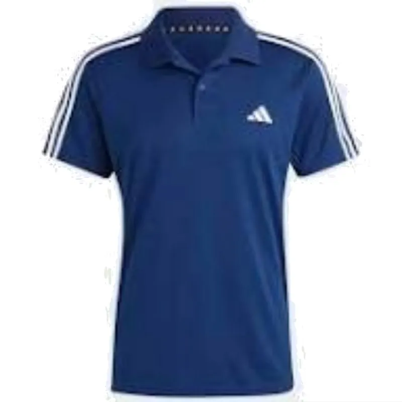 adidas Train Essentials Piqu 3-Stripes Training Polo Shirt Asia Sizing 'Navy White' IB8108 sold by KicksCrew