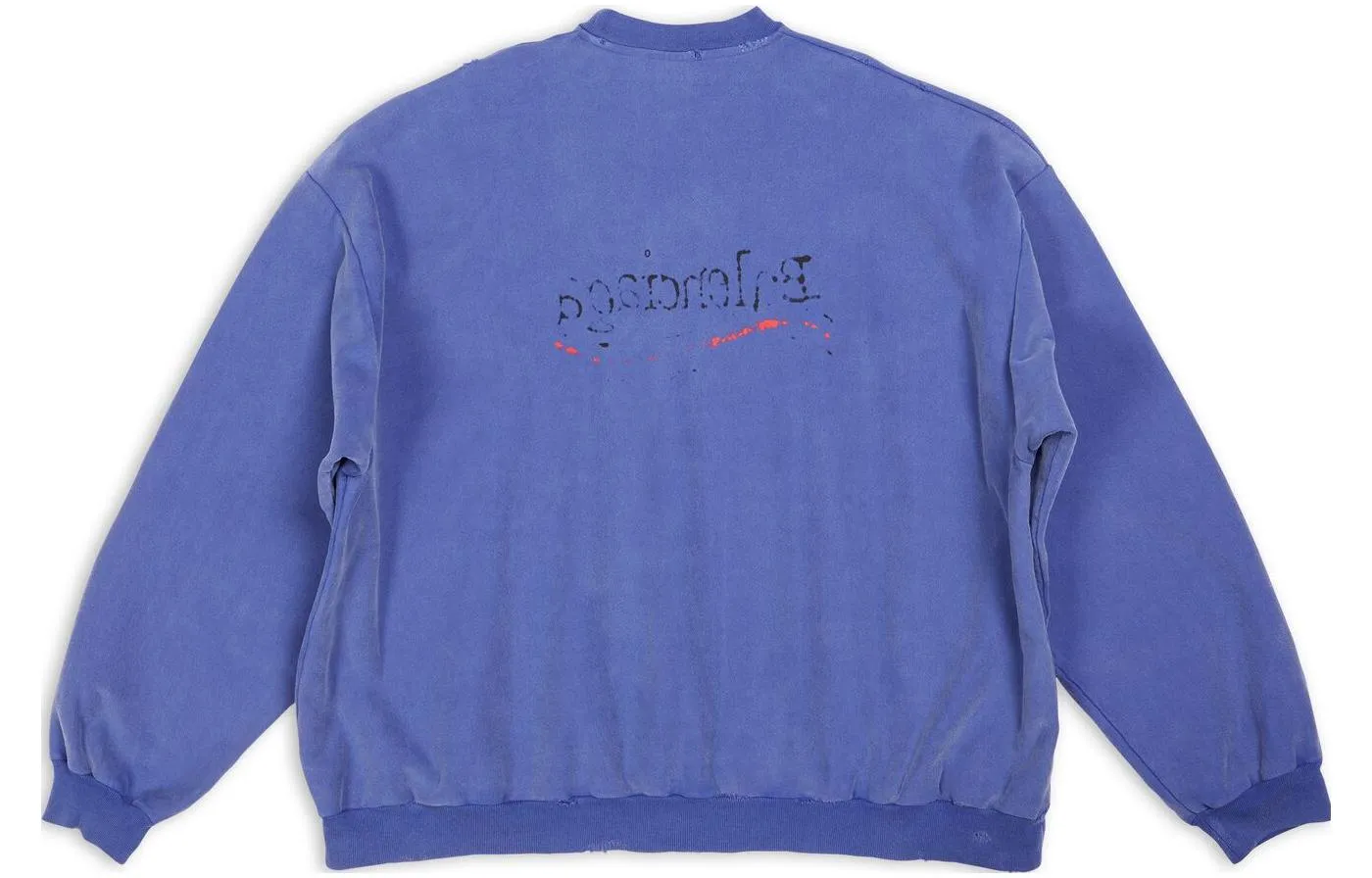Balenciaga Hand-Drawn Political Campaign Oversized Sweatshirt 'Blue' 720428TNVE84119 sold by KicksCrew product image thumbnail 2