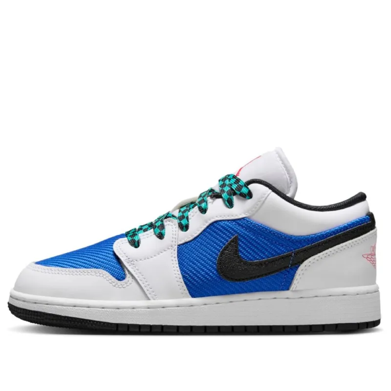 (GS) Air Jordan 1 Low SE 'White Hyper Royal' FQ8042-100 sold by KicksCrew