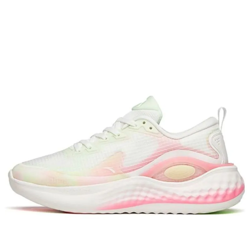 (WMNS) ANTA Running Series Sneakers 'White Green Pink' 122145556S-6 sold by KicksCrew