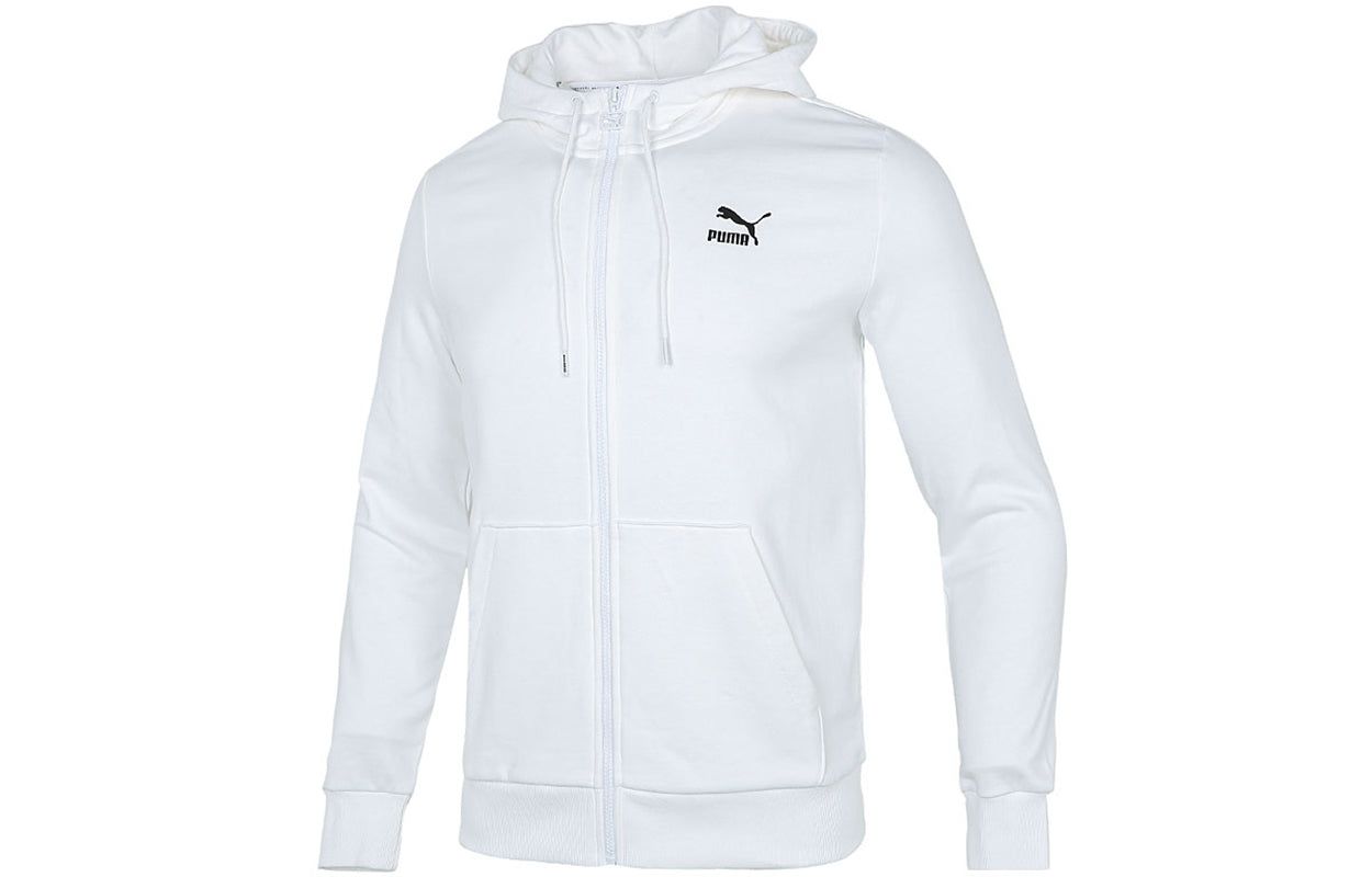 Puma Classics Tech Full Zip Hoodie 'White' 533143-02 sold by KicksCrew product image thumbnail 2