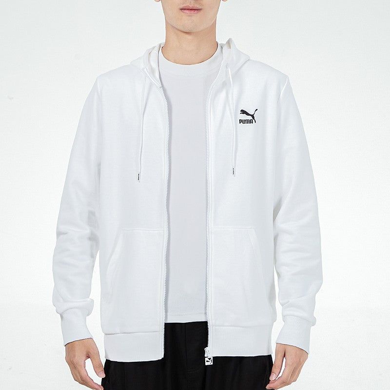 Puma Classics Tech Full Zip Hoodie 'White' 533143-02 sold by KicksCrew product image thumbnail 4
