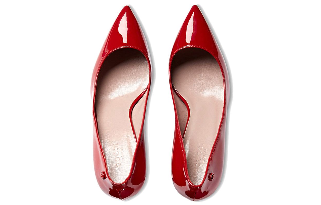 (WMNS) GUCCI Fashion High-Heels 'Red' 388314-BNC00-6433 sold by KicksCrew product image thumbnail 4