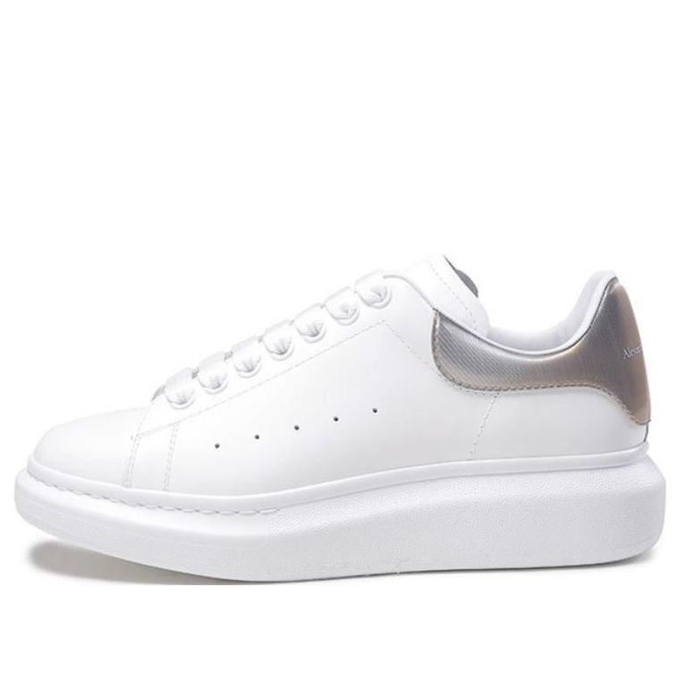 Alexander McQueen Oversized Sneaker 'White Metallic Platinum' 586204WIBNR9732 sold by KicksCrew