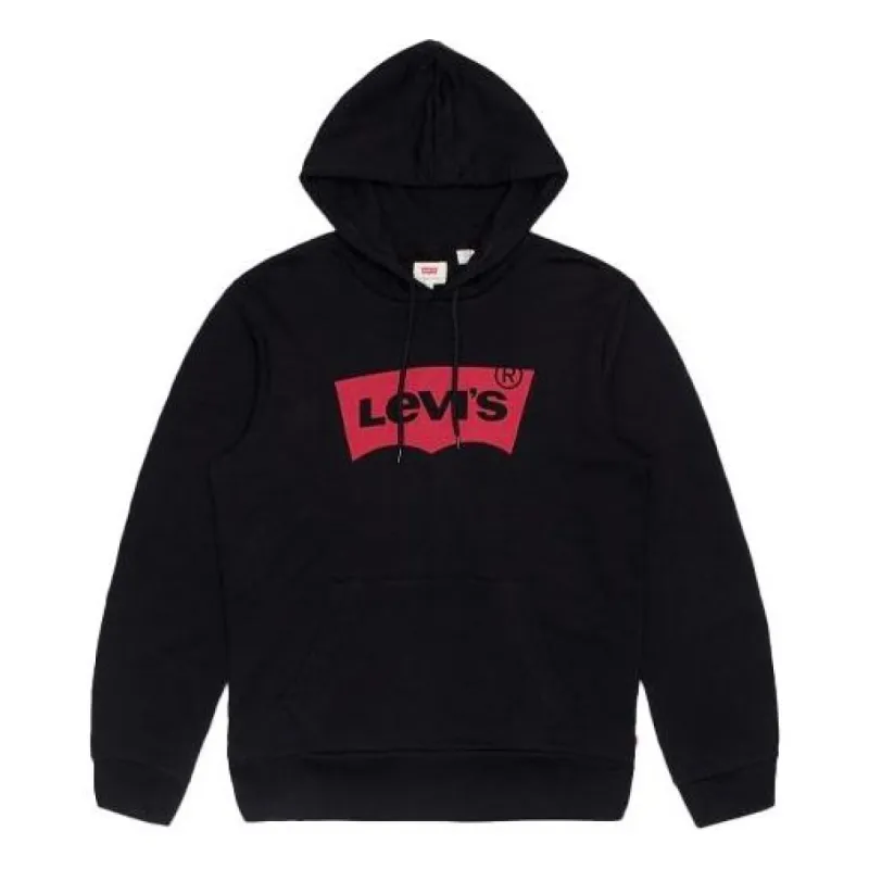 Supreme Raised Handstyle Hooded Sweatshirt Black | Parallel