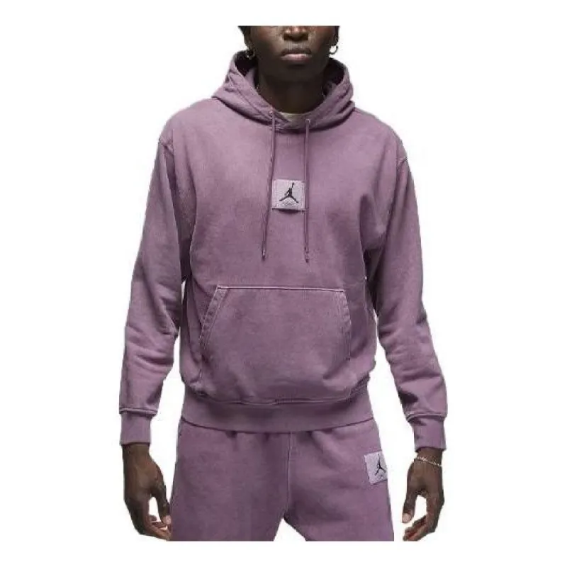 Air Jordan Essentials Statement Fleece Washed Pullover Hoodie 'Sky J Mauve' FB7290-508 sold by KicksCrew