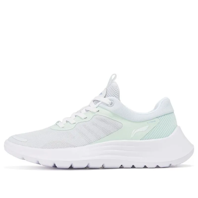 (WMNS) Li-Ning Light Feather 'White Light Green' ARST020-3 sold by KicksCrew