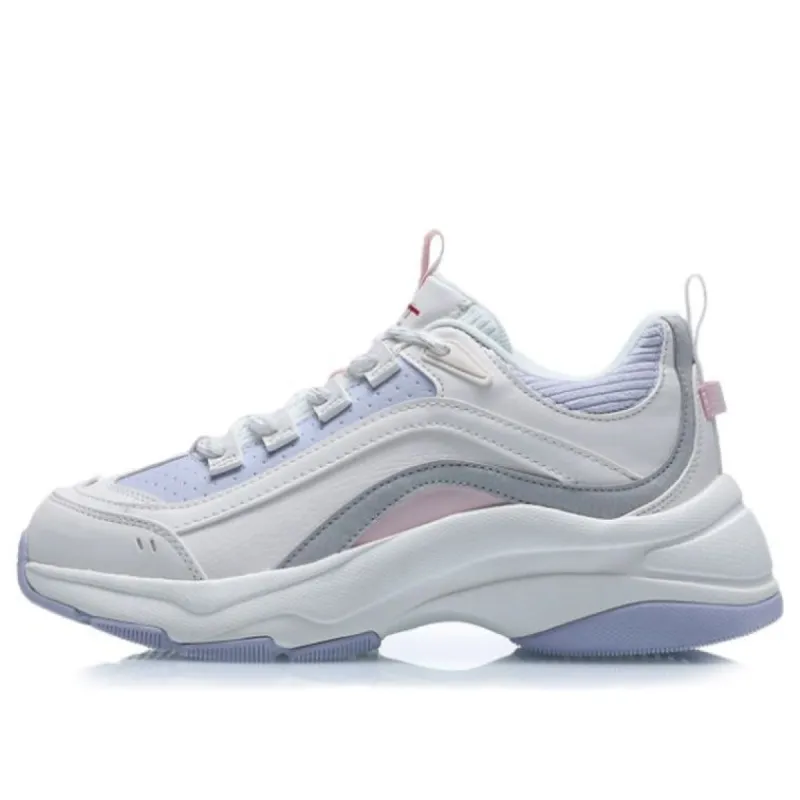 (WMNS) Li-Ning Aurora Skywalk 'White Blue Pink' AGCQ494-2 sold by KicksCrew