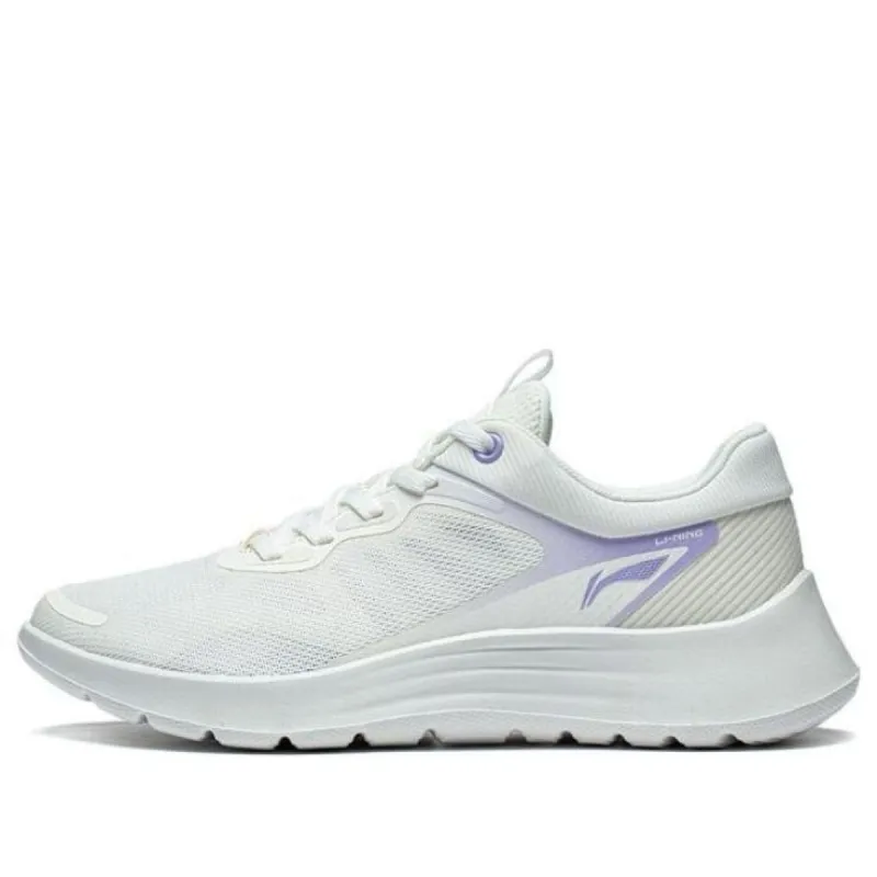 (WMNS) Li-Ning Light Feather 'White Purple' ARST020-1 sold by KicksCrew