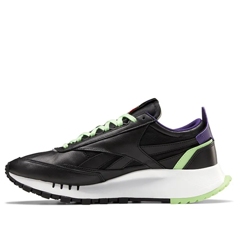 Reebok Classic Leather Legacy 'Black Neon Mint' FY7554 sold by KicksCrew