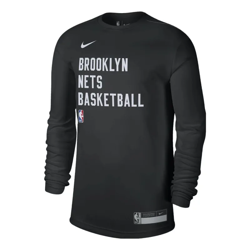 Nike Dri-FIT NBA Practice Long Sleeve T-Shirt 'Brooklyn Nets' FD9941-010 sold by KicksCrew