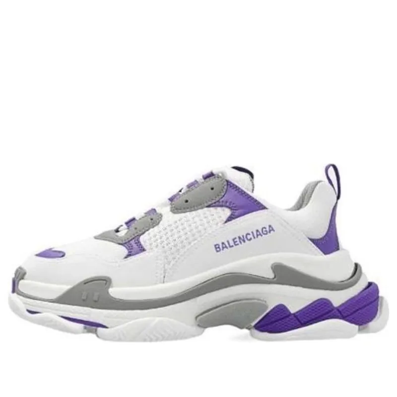 (WMNS) Balenciaga Triple S 'White Purple' 524039W2FW59551 sold by KicksCrew
