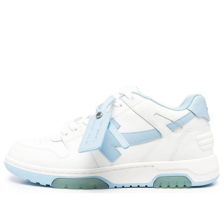Off-White Out Of Office Leather Sneakers 'White Blue' OMIA189C99LEA0040140 sold by KicksCrew