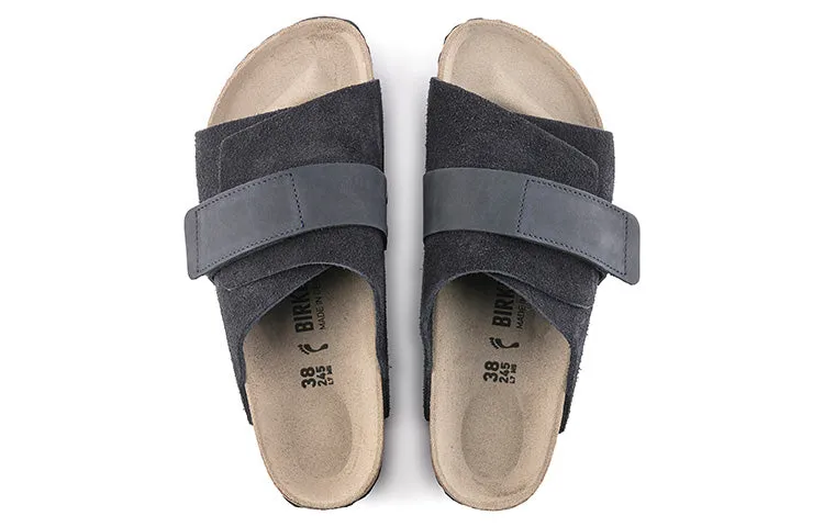 Birkenstock Kyoto Nubuck-Suede Leather Narrow Fit Sandals 'Midnight Blue' 1020689 sold by KicksCrew product image thumbnail 5