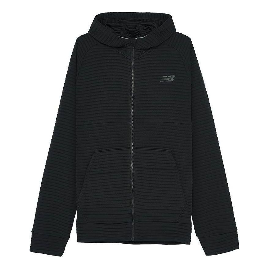 New Balance Slim Fit Hooded Jacket 'Black' MJ93932-BK sold by KicksCrew