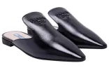(WMNS) PRADA Pointed Patent Leather Mules 'Black' 1S538L_3A9S_F0002_F_B012 sold by KicksCrew