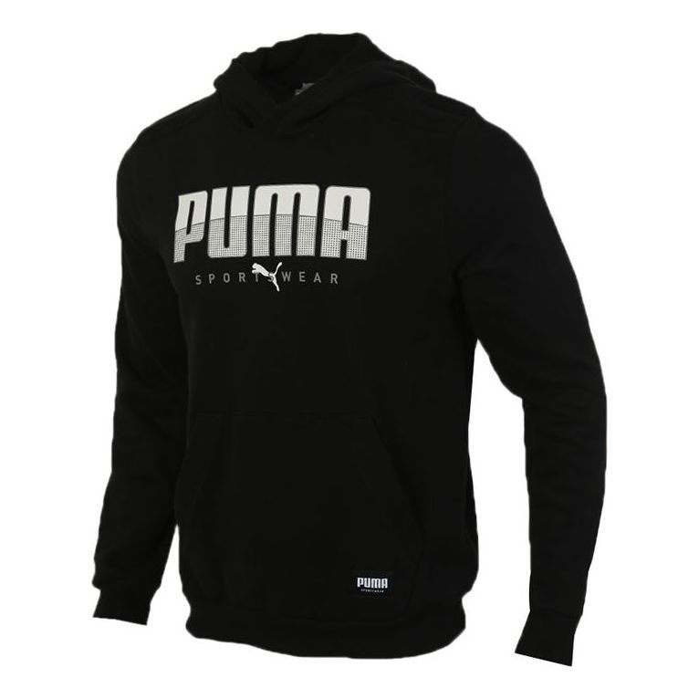 Puma Athletics Hoodie 'Black White' 586543-51 sold by KicksCrew
