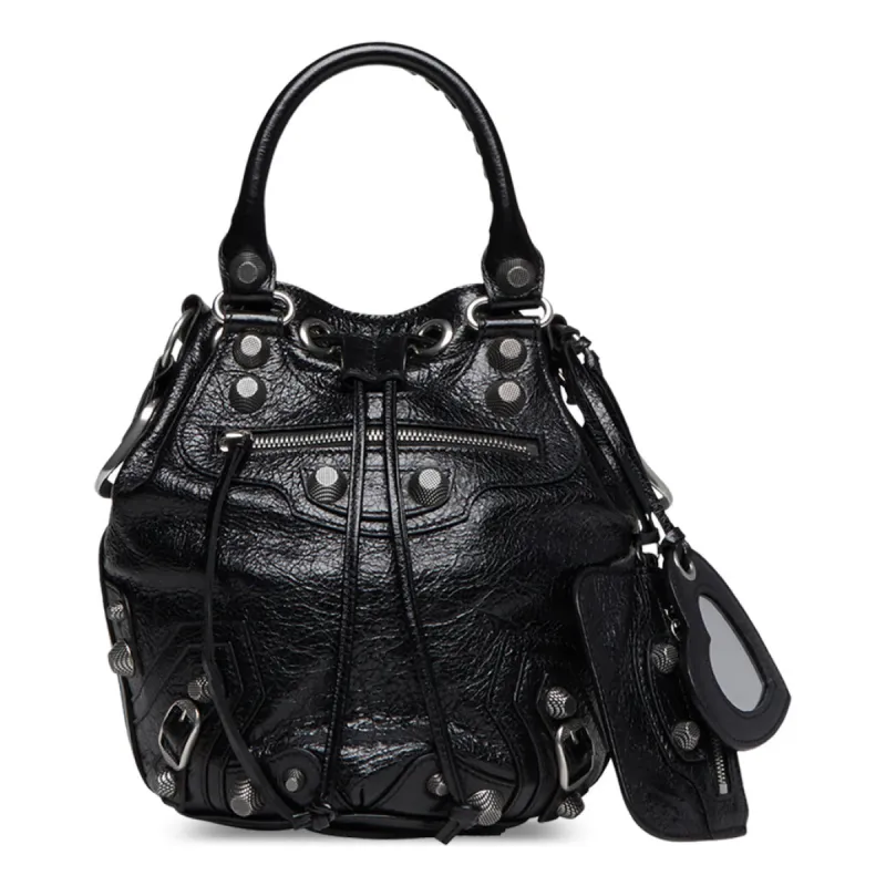 (WMNS) Balenciaga Le Cagole Small Bucket Bag 'Black' 7024321VG9Y1000 sold by KicksCrew