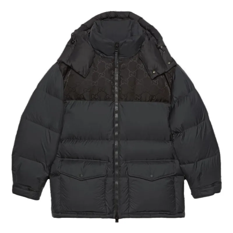 Gucci Nylon Down Jacket With GG Inserts 'Black' 762558-Z8BNG-1000 sold by KicksCrew