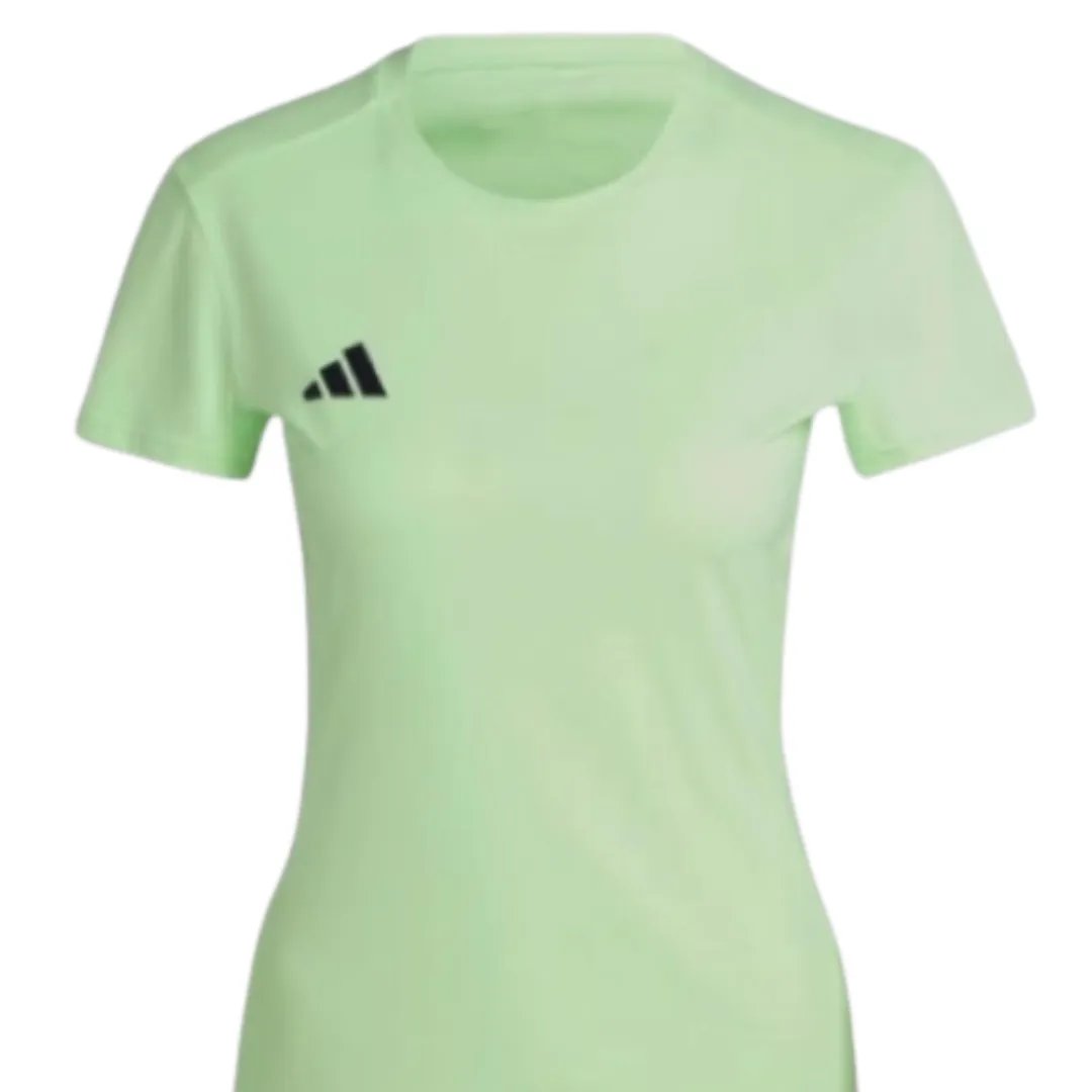 (WMNS) adidas Adizero Essentials Running Shirt Asia Sizing 'Green' IN2251 sold by KicksCrew