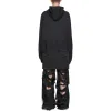 Balenciaga DIY College Hoodie 'Black' 744463TOVK21055 sold by KicksCrew
