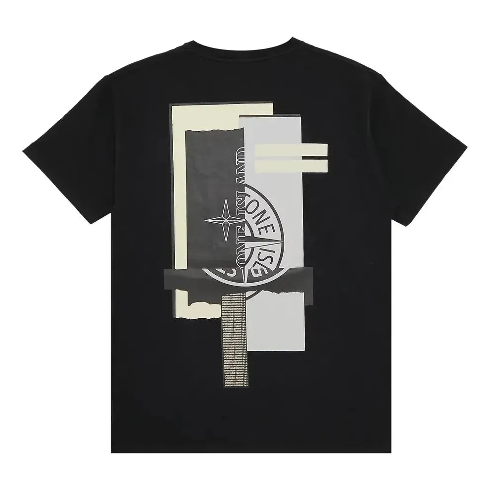 STONE ISLAND Logo T-shirt 'Black' 75152NS83-V0029 sold by KicksCrew product image thumbnail 2