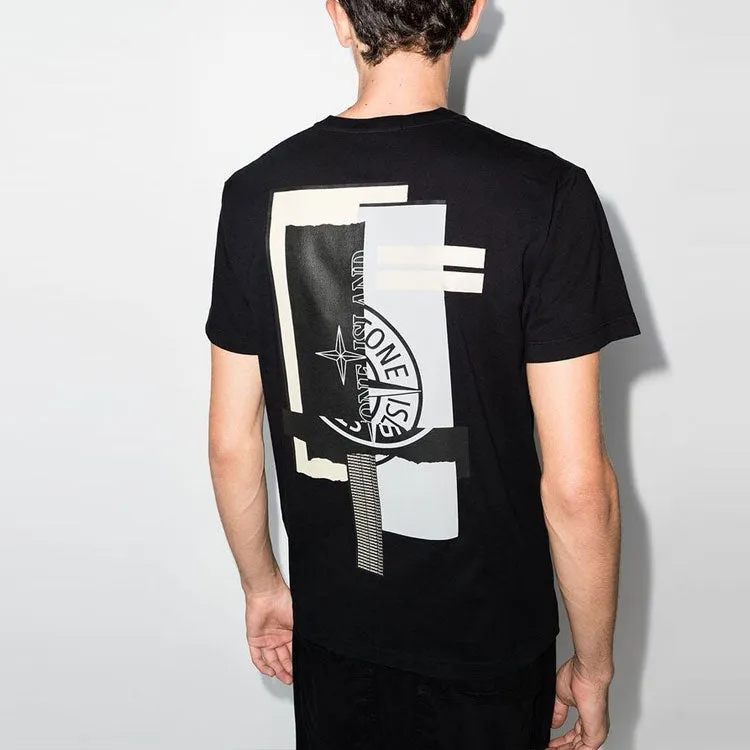 STONE ISLAND Logo T-shirt 'Black' 75152NS83-V0029 sold by KicksCrew product image thumbnail 4