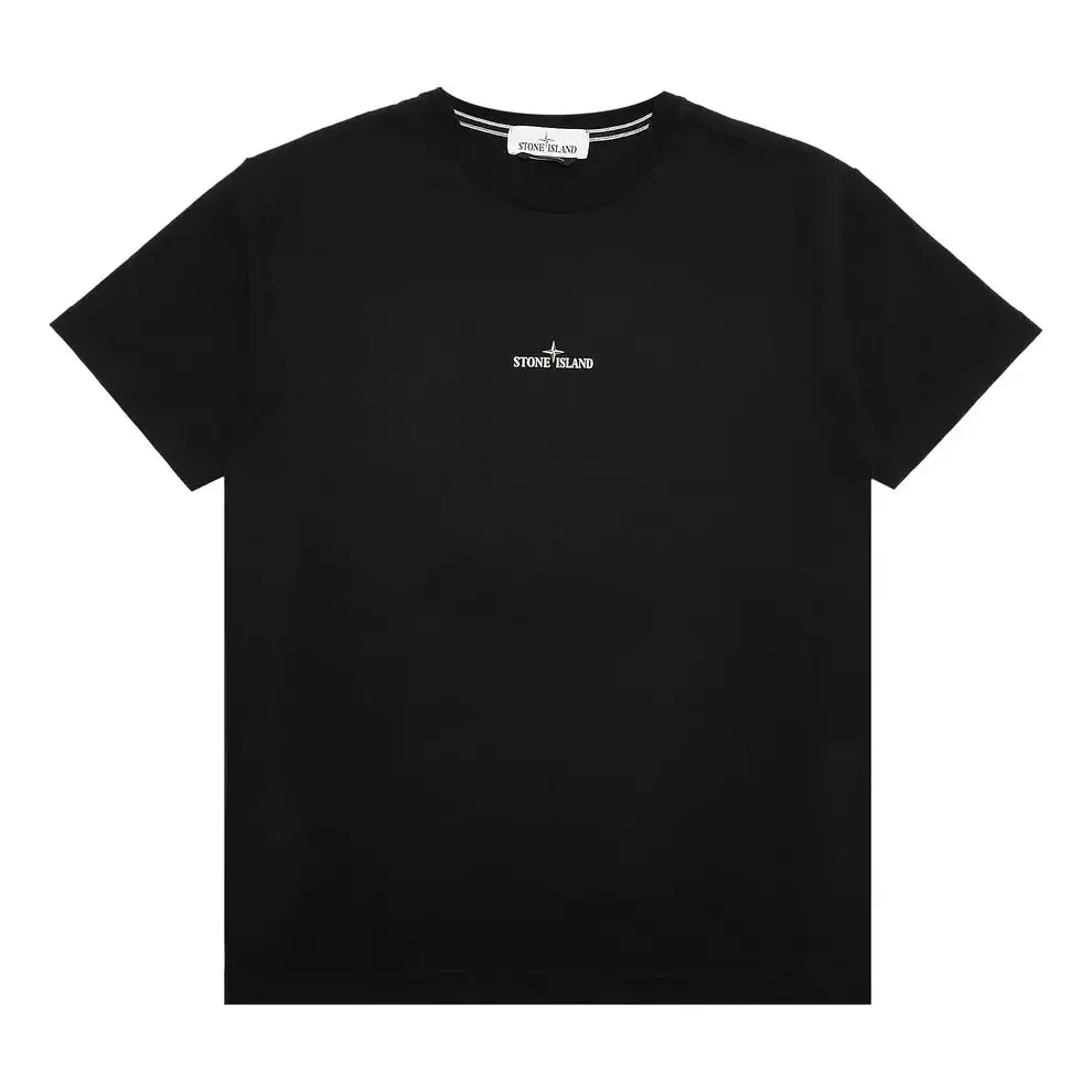 STONE ISLAND Logo T-shirt 'Black' 75152NS83-V0029 sold by KicksCrew