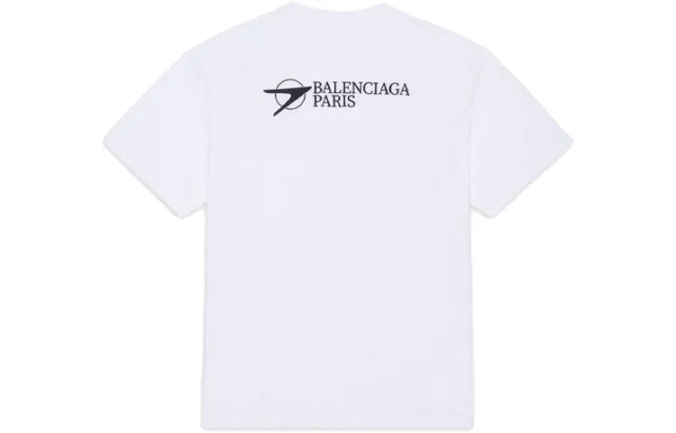 Balenciaga Paris Logo T-Shirt 'White' 612966TKV869040 sold by KicksCrew product image thumbnail 2