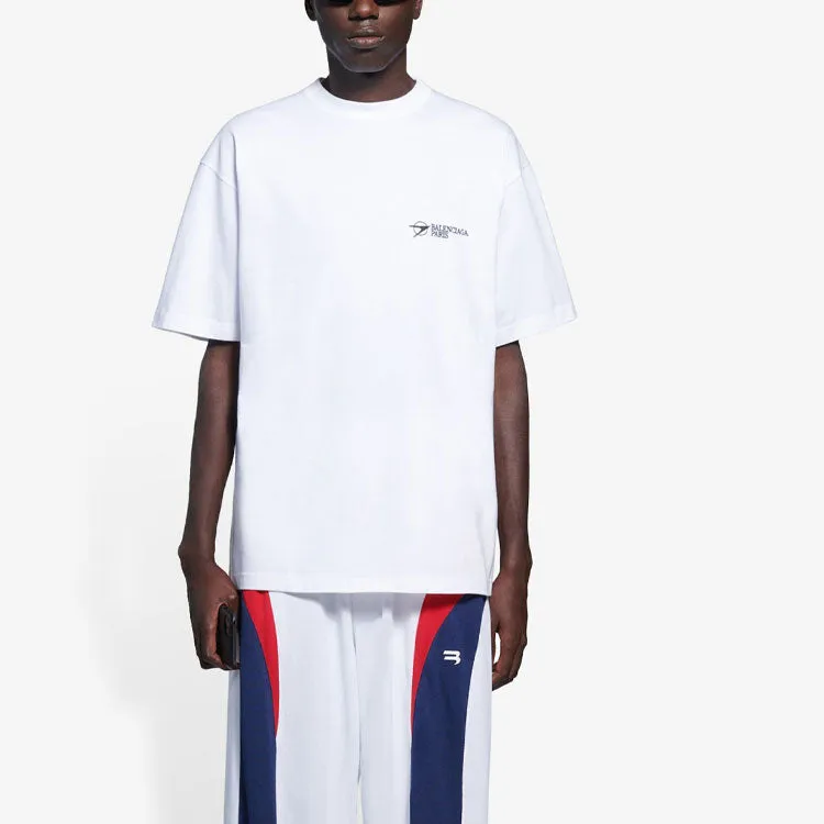 Balenciaga Paris Logo T-Shirt 'White' 612966TKV869040 sold by KicksCrew product image thumbnail 4