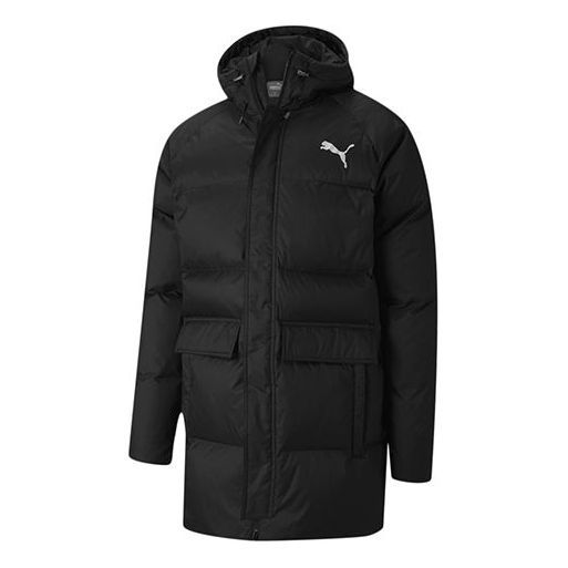 Puma Solid Down Jacket 'Black White' 585513-01 sold by KicksCrew