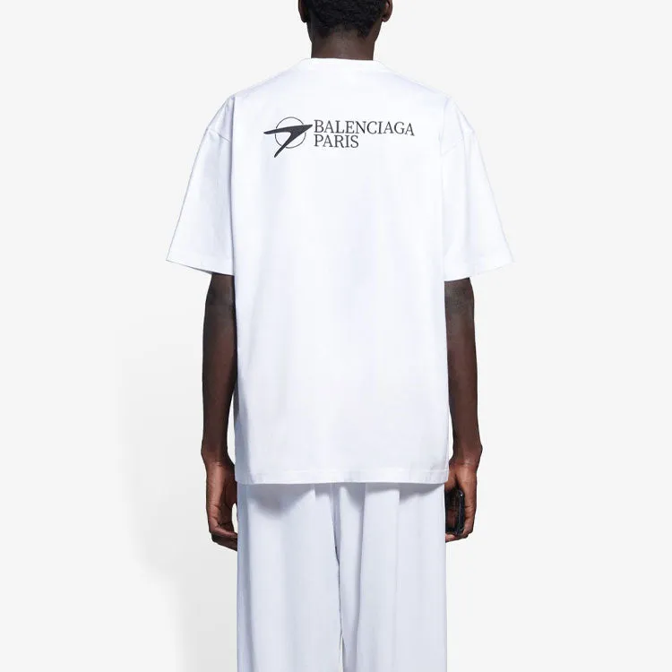 Balenciaga Paris Logo T-Shirt 'White' 612966TKV869040 sold by KicksCrew product image thumbnail 5