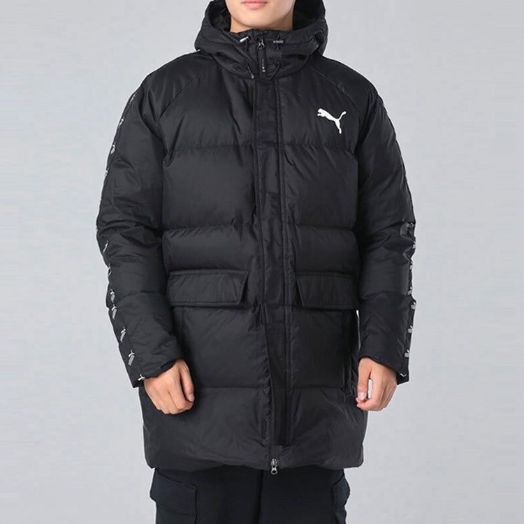 Puma Solid Down Jacket 'Black White' 585513-01 sold by KicksCrew product image thumbnail 3