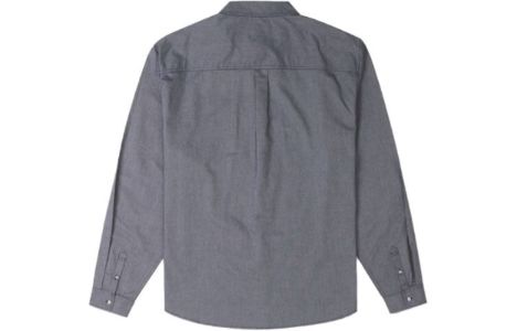 Converse Oxford Button Up Shirt 'Grey Blue' 10024602-A05 sold by KicksCrew