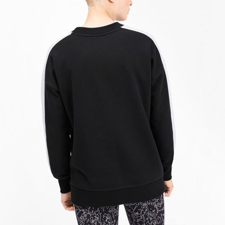 (WMNS) Puma Crew Neck Jumper Sweater 'Black White' 595932-01 sold by KicksCrew product image thumbnail 4