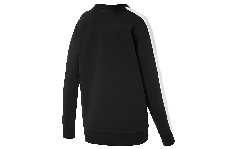 (WMNS) Puma Crew Neck Jumper Sweater 'Black White' 595932-01 sold by KicksCrew product image thumbnail 2