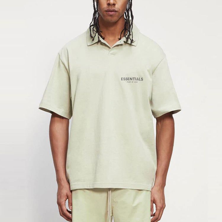 Fear of God Essentials FW20 Polo Shirt 'Sage' FOG-FW20-307 sold by KicksCrew product image thumbnail 2