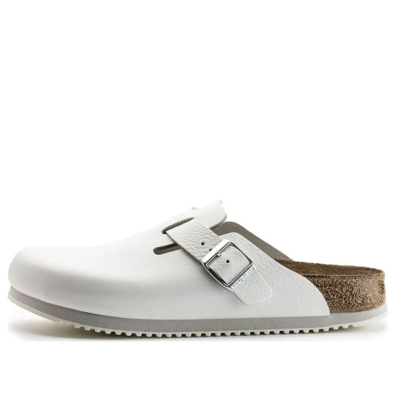 Birkenstock Boston Super Grip Leather 'White' 0060134 sold by KicksCrew