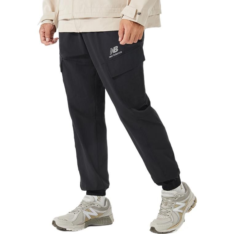 New Balance Sportswear Oversized Cargo Sweatpants 'Black' AMP23311-BK sold by KicksCrew product image thumbnail 3