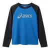 (GS) ASICS Logo Long Sleeve T-shirt 'Blue' 333241003001-8851 sold by KicksCrew