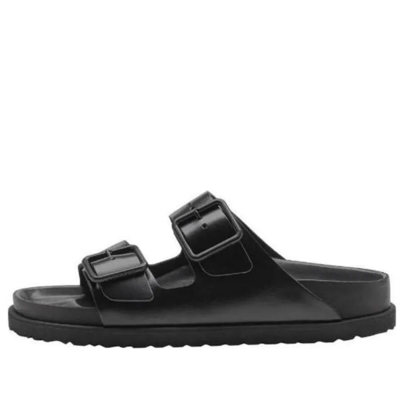 Birkenstock Arizona Double-Buckle Slip-On Leather Sandals 'Black' 1025918 sold by KicksCrew